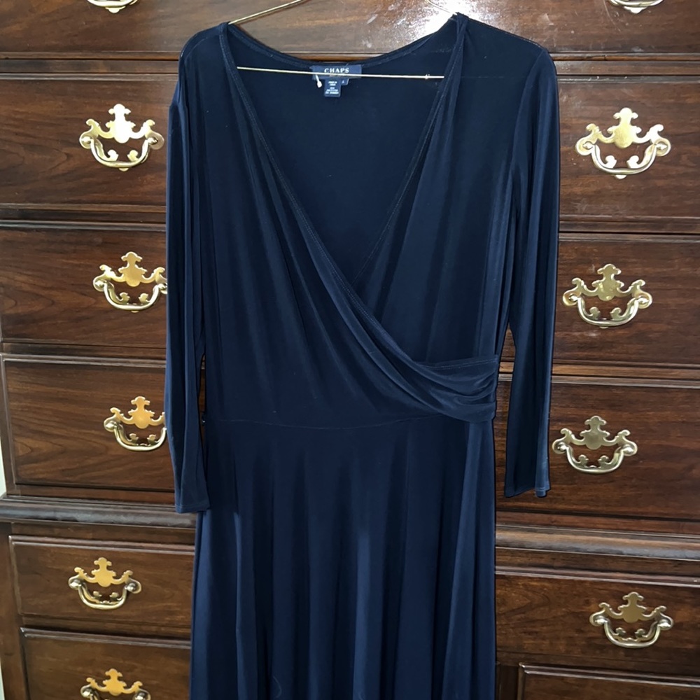 Blue Chaps Dress - Picture 4 of 12